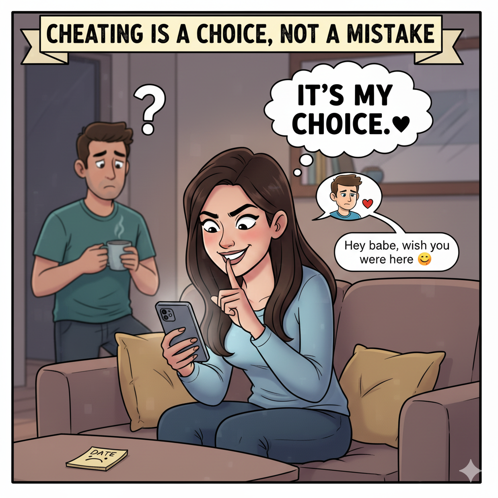 Cheating Is a choice not a mistake